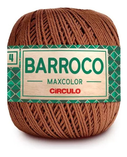 Barroco Maxcolor 4 Fios 200gr Linha Crochê Tricô Cor Tâmara