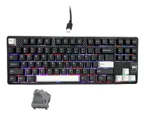 Comprar Teclado Mecánico Tkl Hot Swap F87 Switches White Nuevo Negro Inglés Us
