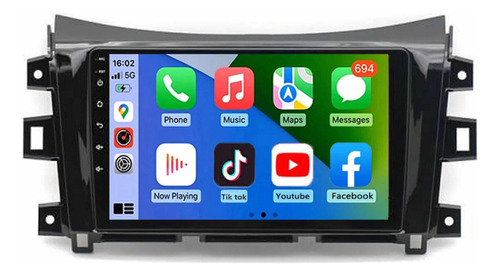 Radio Andorid 13, 4+64 Qled Carplay Renault Alaskan Nissan