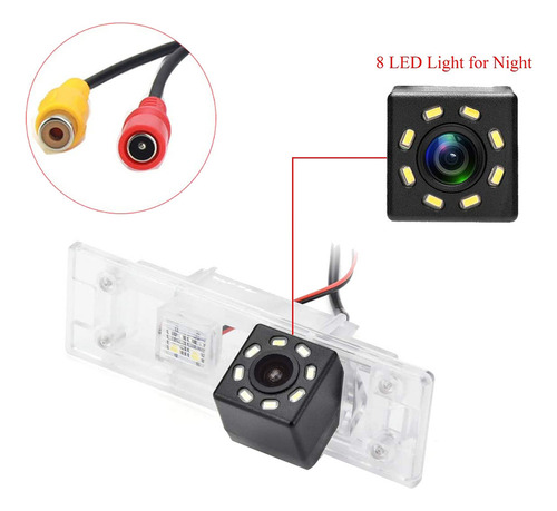 Cámara De Visión Trasera De Coche De 8 Led, Cámara De Estaci