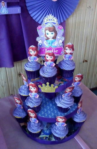 Porta Cupcakes Princesa Sofía