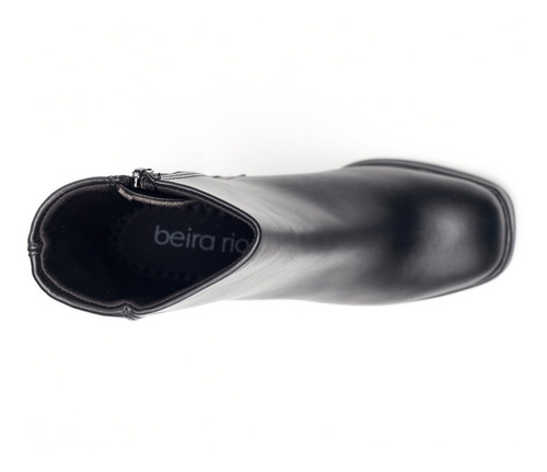 Botinetas Negras Con Taco Alto Mujer Beira Rio