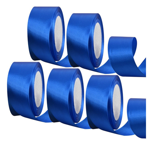 . - De 5 Rolos De Fita De Cores De Decoração De Cetim 4 Cm 1