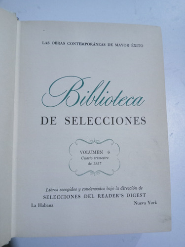 Libro Biblioteca De Selecciones, Historia De Una Monja