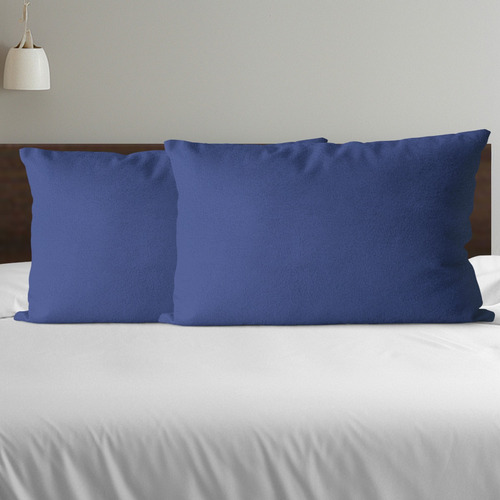 2pcs Funda De Almohada De Rizo Impermeable Tamaño Estándar