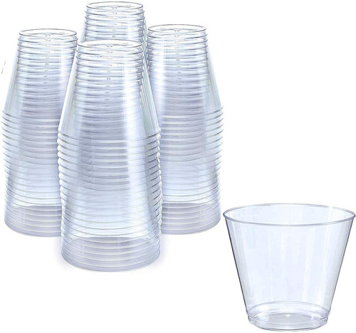 Vasos Pequeos De Plstico Transparente | Paquete De 100 Vasos