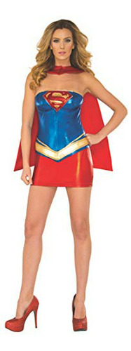 Dc Comics Traje De Supergirl De Lujo, Multi, Grande.