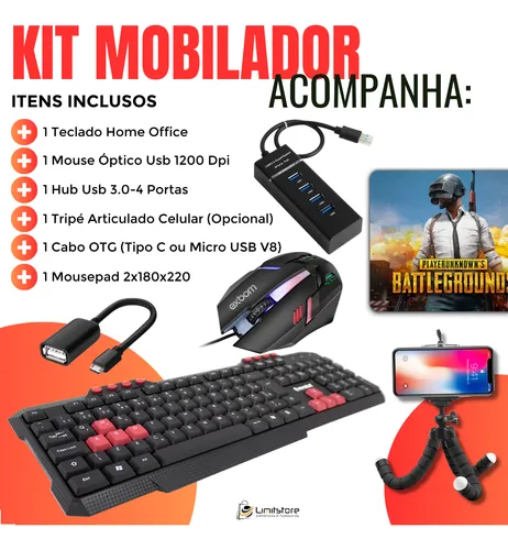 COMBO GAMER MYMAX TECLADO + MOUSE 3200DPI + HEADSET +