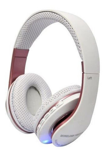 Fone Bluetooth Stereo Headset Com Microfone Sd E Fm Branco