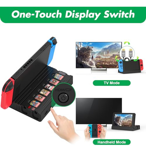 Docking Station Para Switch Oled - Carga Joycon Y 4k Hdmi