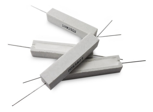 5 Unidades Resistencia 15w 2,2 Ohms Cementada 2e2