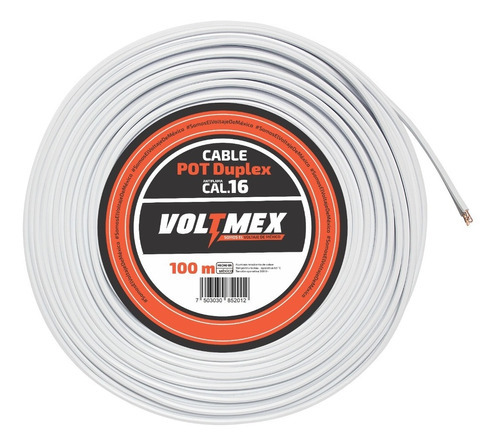 Cable Pot Duplex Calibre 16 100 Metros Color De La Cubierta Blanco