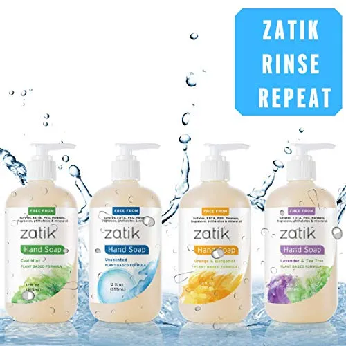 Jabón De Manos Zatik Sin Perfume, 355 Ml, Hidratante Para Pe