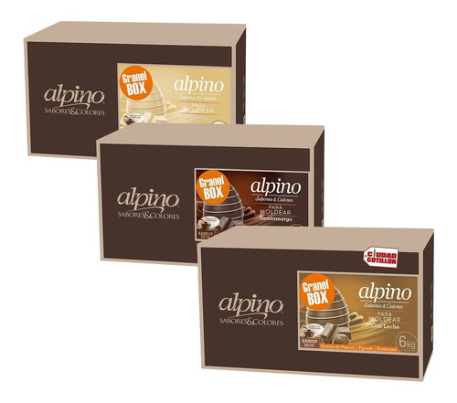 Chocolate Alpino Combo 3 Cajas X 6 Kg - Ciudad Cotillón 