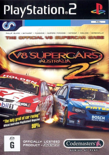 V8 Supercars Australia 2 Carrera Ps2 Español / Juego Play 2