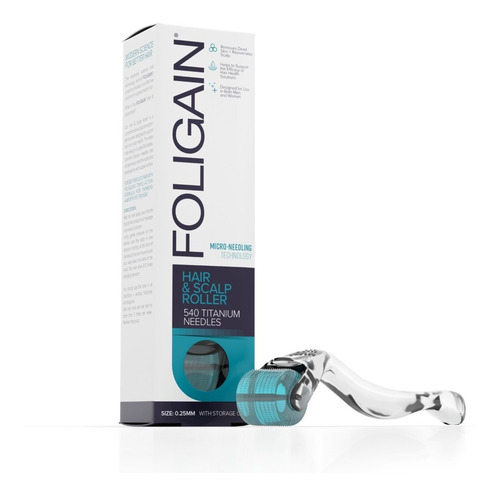 Imagen 4 de 5 de Minoxidil 5% + Dermaroller Pro 540 Agujas 0.25 Mm Titanium