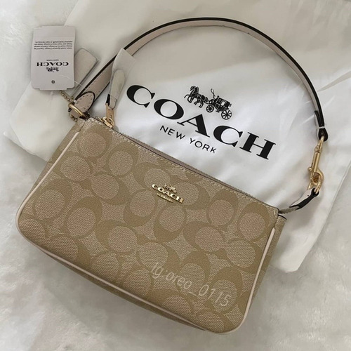 Bolsa Coach Nolita Colores. Acabado De Los Herrajes Oro Colo Beige Monogram Oro Beige (Reacondicionado)