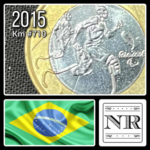 Brasil - 1 Real - Año 2015 - Paraolimpico - Rio - Económica