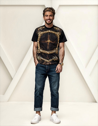 Playera Creativo 009 Hombre Estampado Casual