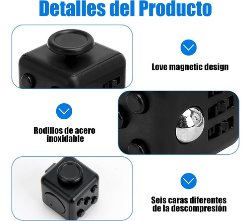 - Cubo Anti Estrés. Ayuda A Calmar La Ansiedad Y El Estrés.