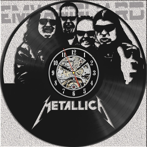 Reloj Metallica Vinilo Retro Ideal Regalo  El 2do Al 20% Off