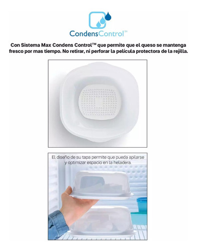 Quesera Inteligente 500g 6x15,8x7,4cm Tupperware® 0% De Bpa (Usado)