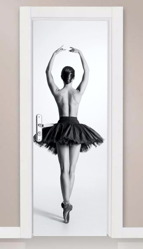 Adesivo Porta E Parede Ballet Clássico Bailarina Exclusivo!