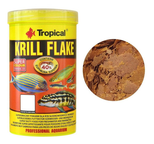 Ração Para Peixe Krill Flakes 100g Tropical