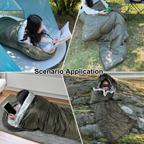 Saco De Dormir Carpa Impermeable Colchoneta Transpirable