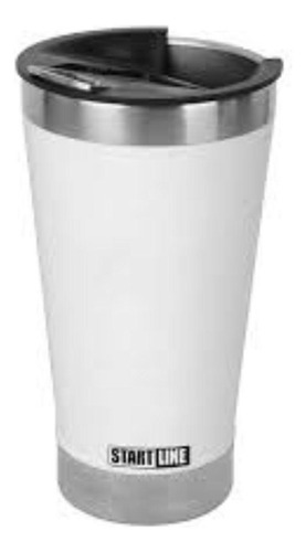 Copo Térmico 473ml Inox Startline Cerveja Gelado - Branco