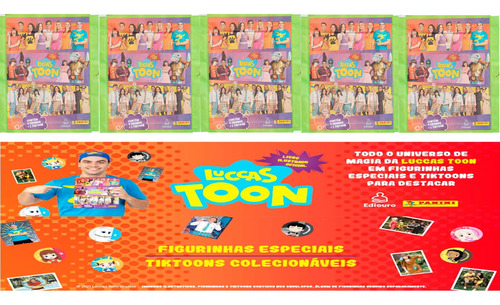 Luccas Neto Álbum De Figurinhas Brochura + 10 Envelopes