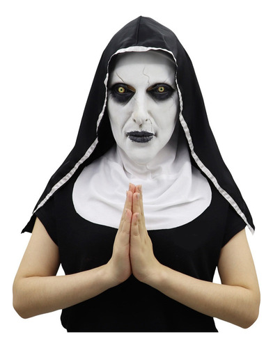 Máscara De Monja Madre Superiora Halloween Disfraz Terror