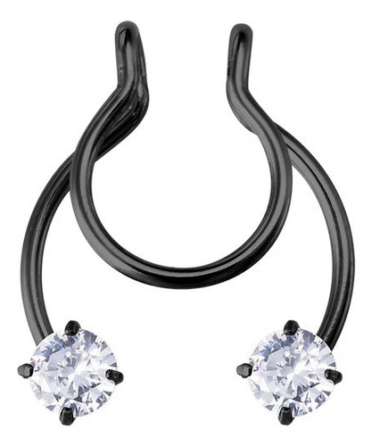 Anillo Nasal Falso Con Imán De Acero Inoxidable Dorado, 5 Pi