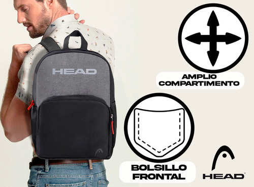 Mochila Urbana Deportiva Head Original Diseño Nuevo Unisex