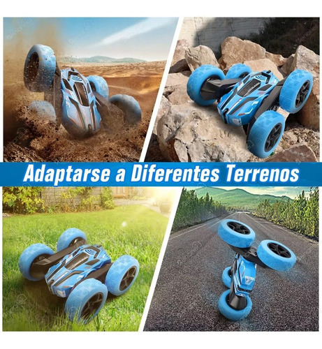 Carro De Control Remoto Deriva Rotación De 360 Grados Con Música Y Luz Color Azul ZL-928-7 CNZLING