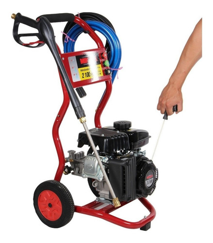 Hidrolavadora Alta Presion 200 Psi Gasolina 2.4 Hp Mikels Color Negro