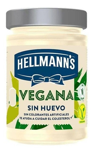 Mayonesa Vegana Hellmanns Sin Huevo 280ml Importada