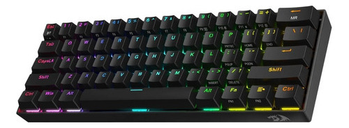 Teclado Inalámbrico Redragon Draconic Pro K530 Rgb 60% Negro Switch Brown Inglés