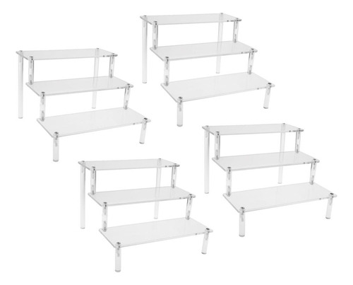 Estante De Almacenamiento De Acrílico De 3 Niveles De 4 [u]