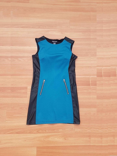 Vestido Con Cuerina Talla M