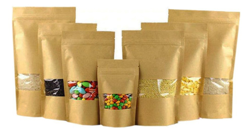 Bolsa Papel Kraft Biodegradable, Mxsbg-003, 10x15 Cm, 50pzs