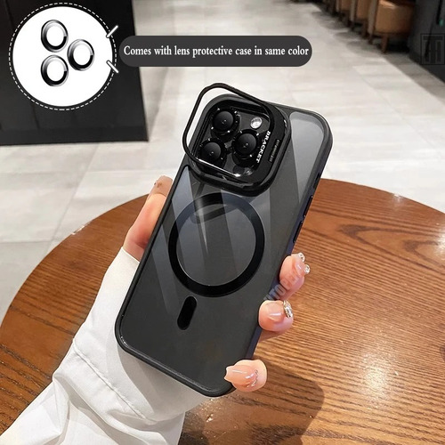 Funda Para iPhone Magsafe Uso Rudo Con Mica Lentes Cámara