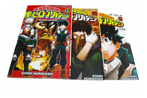 Mangas My Hero Academia Boku No Hero Academia Tomo 13 14 15