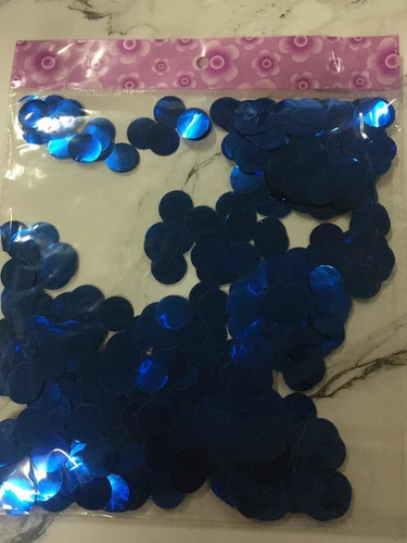 Confetti Grande Azul Decoracion De Globos De 32 Grs