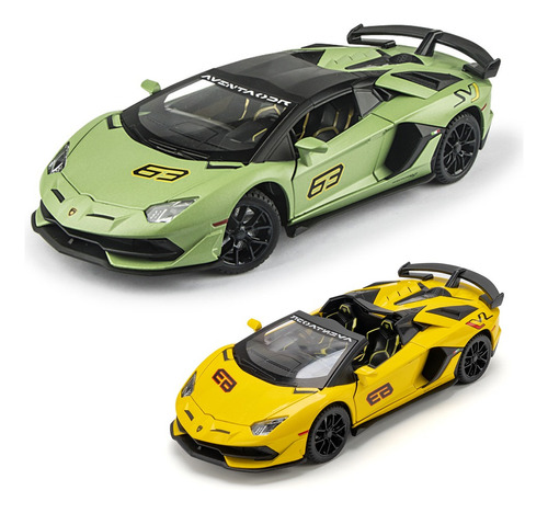 Lamborghini Aventador Svj63 Miniatura Coche Con Luz Y Sonido