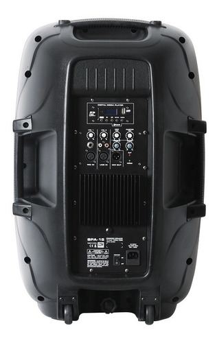 Bafle Potenciado 2 Vias Leem 200w Spa-12 Bluetooth +micro Cuotas