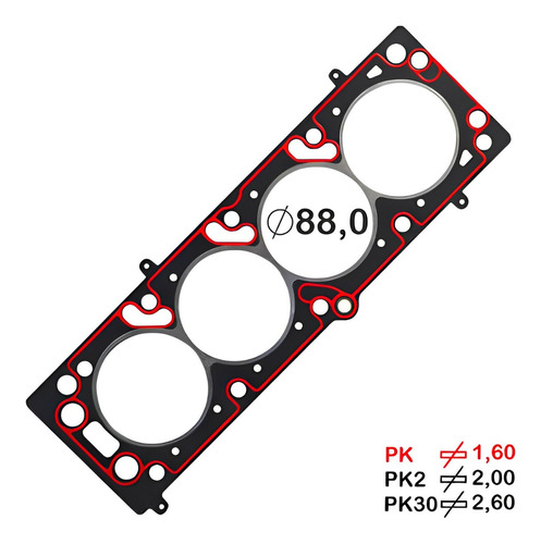 Junta Cabecote Fibra Gm Zafira 2.0 8v 121cv Flex 04/07