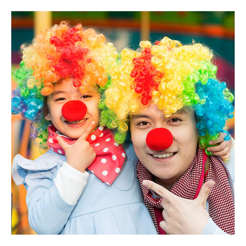 Peruca Palhaço Colorida Adulto Infantil Festa Fantasia