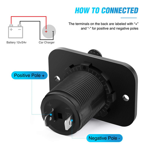 Enchufe Para Encendedor De Cigarrillos De Coche, 12 V, Toma