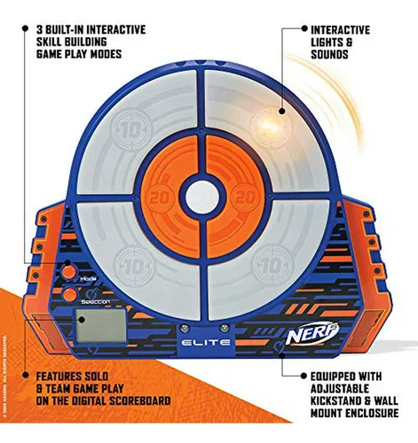 Blanco/naranja: Dianas Digitales Nerf Elite